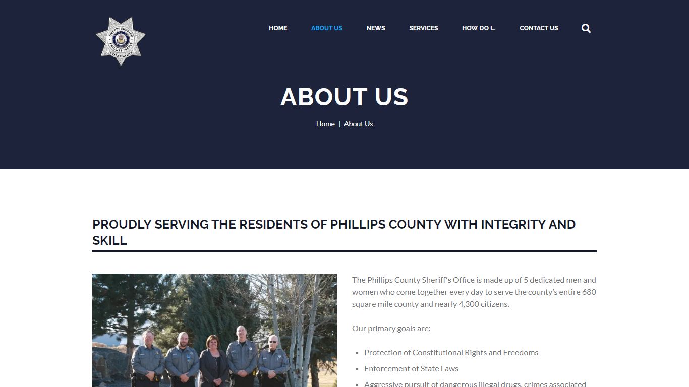 About Us - Phillips County Sheriff